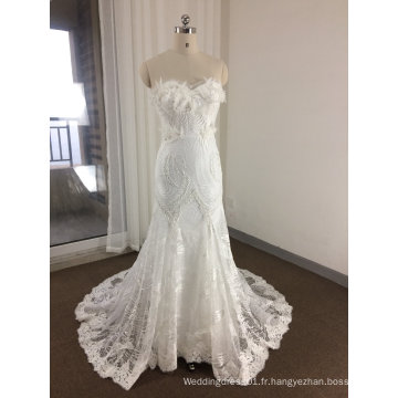 Top Sale / Robe de mariée à la mode avec une dentelle unique